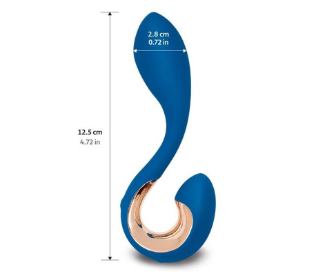 Gpop2 Vibrador Punto G y P Azul Indigo