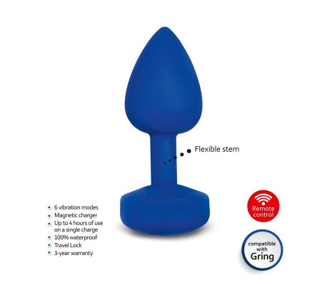 GplugLarge Plug Anal Grande Navy Blue