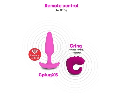 Plug Anal con Vibación Gplug XS Sunny Raspberry