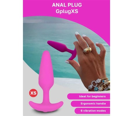 Plug Anal con Vibación Gplug XS Sunny Raspberry