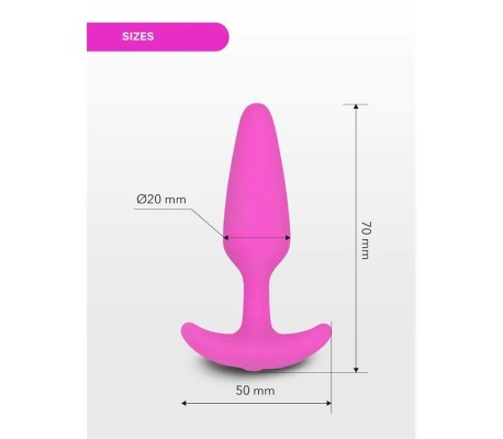 Plug Anal con Vibación Gplug XS Sunny Raspberry