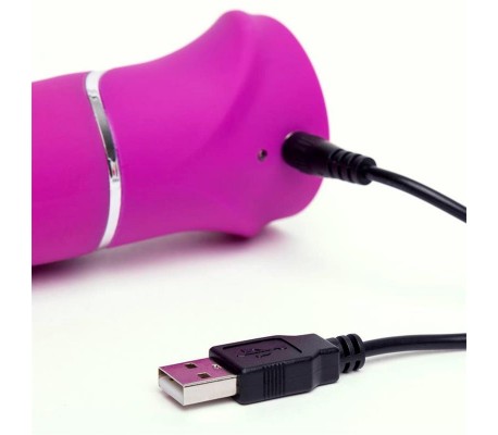 Vibrador Rotador Beaded Punto-G Purpura