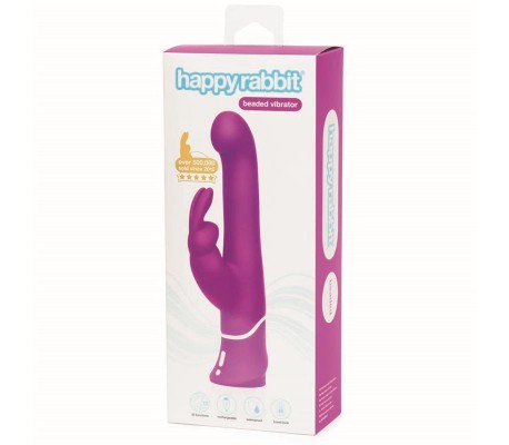 Vibrador Rotador Beaded Punto-G Purpura