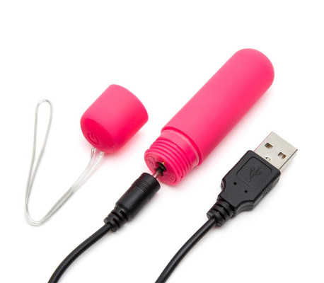 Estimuador Braguita Grande Control Remoto  USB Rosa