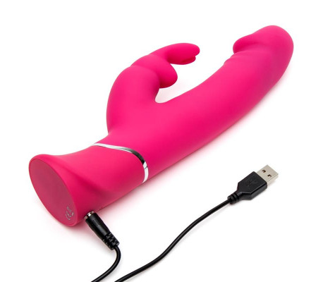 Vibrador Realistic Dual Density Rabbit Rosa