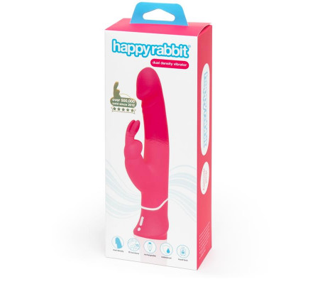Vibrador Realistic Dual Density Rabbit Rosa