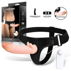 Hybee Dildo con Dildo Realista Hueco y Vibración con Control Remoto