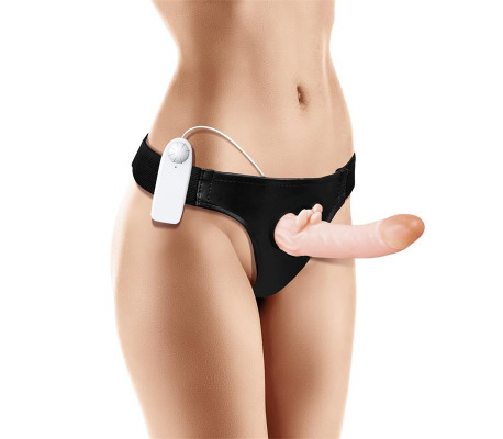 Hybee Dildo con Dildo Realista Hueco y Vibración con Control Remoto