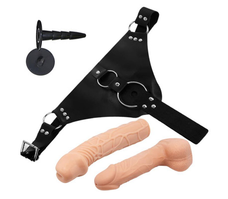 Sparo Arnés con 2 Dildos Realistas Desmontables