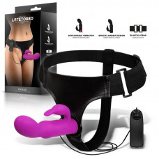 Hymax Arnés con Dildo-Vibrador con Conejito y Control Remoto