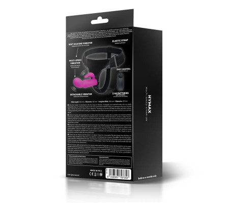 Hymax Arnés con Dildo-Vibrador con Conejito y Control Remoto