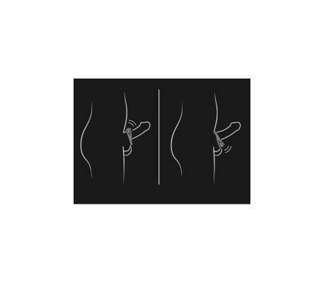 Anillo Vibrador Atom Negro