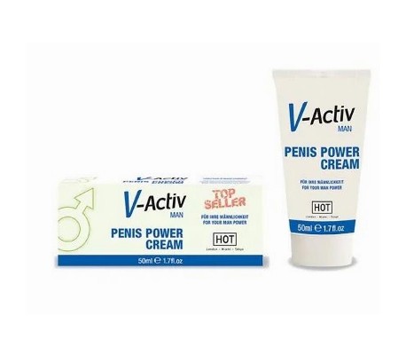 Hot V-Activ Penis Power Crema Potenciadora para Hombre 50 ml