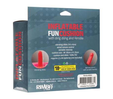 Cojín Hinchable con Dildo, Vibración y Control Remoto Ding Dong