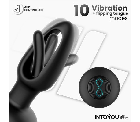 Zack Plug Anal con Flipping Tongue y Vibración con App