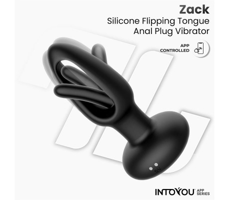 Zack Plug Anal con Flipping Tongue y Vibración con App