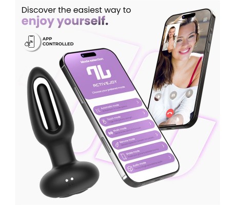 Zack Plug Anal con Flipping Tongue y Vibración con App