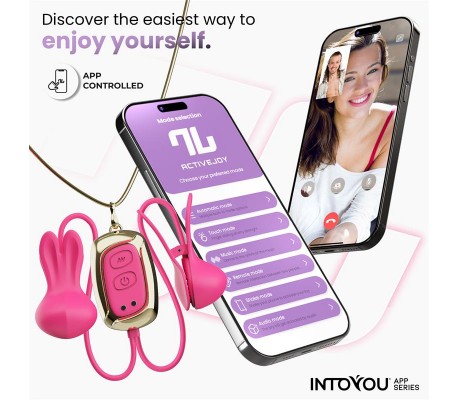 Tickly Pinzas para Pezones con Vibración, Control y Collar con APP