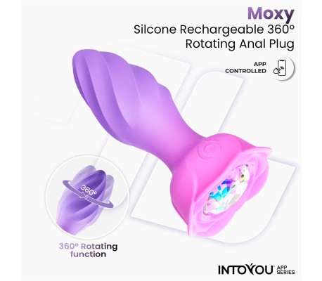 Moxy Plug Anal con Rotación 360º con App