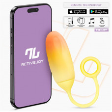 Huevo con APP Silicona Doble Capa Amarillo/Naranja