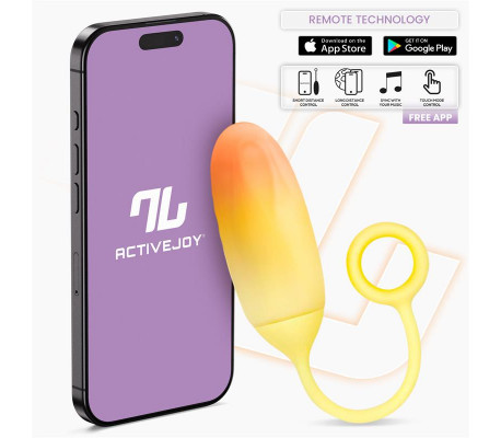 Huevo con APP Silicona Doble Capa Amarillo/Naranja