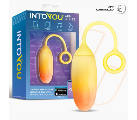 Huevo con APP Silicona Doble Capa Amarillo/Naranja