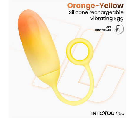 Huevo con APP Silicona Doble Capa Amarillo/Naranja