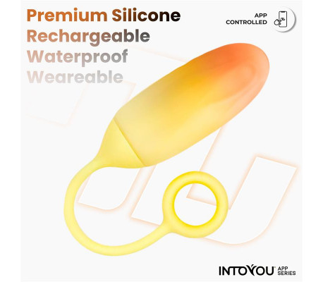 Huevo con APP Silicona Doble Capa Amarillo/Naranja