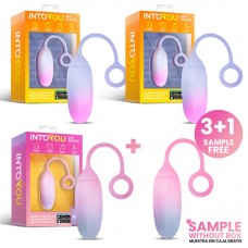 Pack 3+1 Huevo Vibrador Silicona Doble Capa con APP