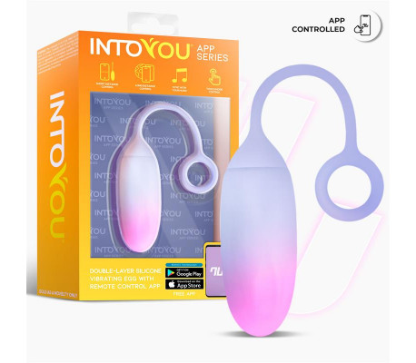 Huevo con APP Silicona Doble Capa Rosa/Azul