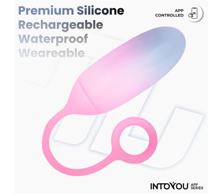 Huevo con APP Silicona Doble Capa Azul/Rosa