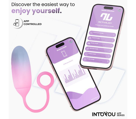 Huevo con APP Silicona Doble Capa Azul/Rosa