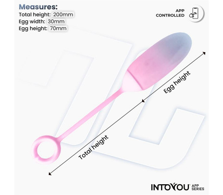 Huevo con APP Silicona Doble Capa Azul/Rosa