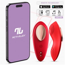 Vibrador de Braguita con APP Silicona Rojo