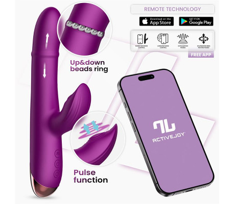 Sendel Vibrador con Anillo de Bolas Internas Up and Down y Pulsación con App