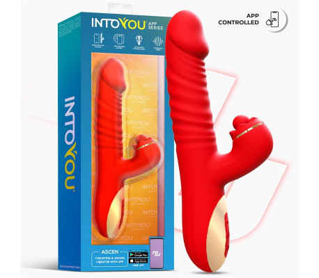 Ascen Vibrador con Thrusting y Waving y APP USB Magnético