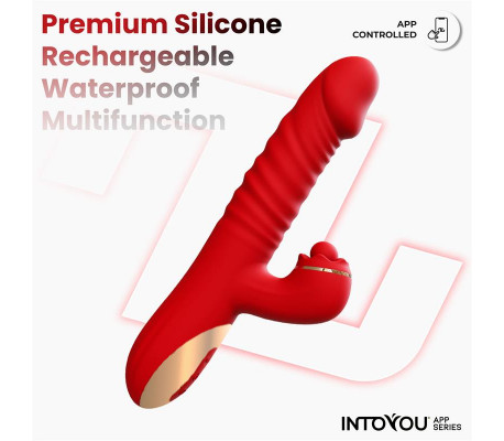 Ascen Vibrador con Thrusting y Waving y APP USB Magnético