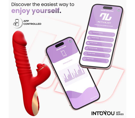 Ascen Vibrador con Thrusting y Waving y APP USB Magnético