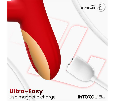 Ascen Vibrador con Thrusting y Waving y APP USB Magnético