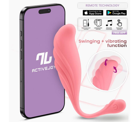 Huevo Vibrador con Movimiento Waving con APP USB