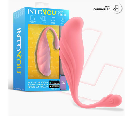 Huevo Vibrador con Movimiento Waving con APP USB