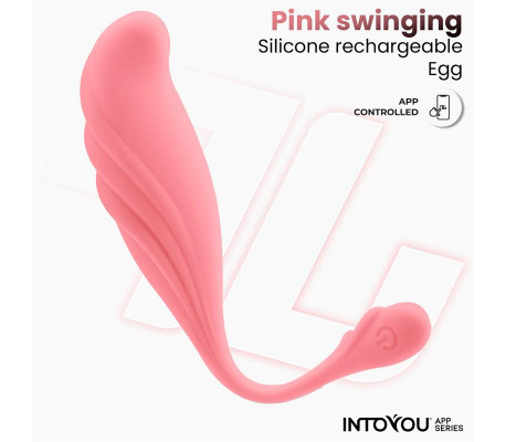 Huevo Vibrador con Movimiento Waving con APP USB