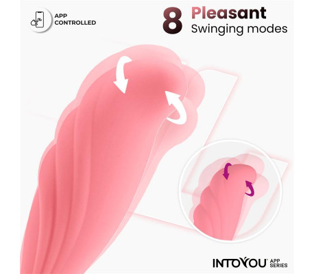 Huevo Vibrador con Movimiento Waving con APP USB