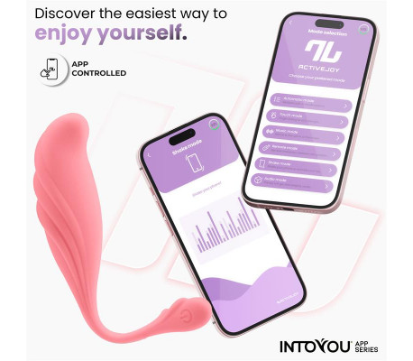 Huevo Vibrador con Movimiento Waving con APP USB