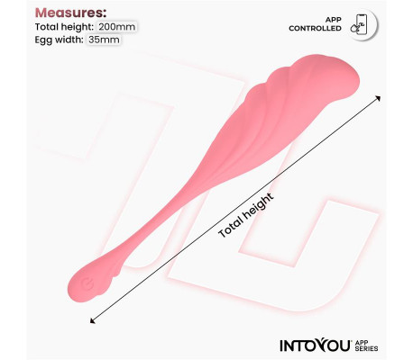 Huevo Vibrador con Movimiento Waving con APP USB