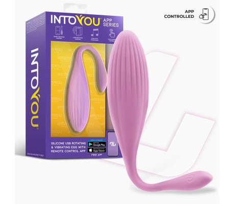 Huevo Vibrador con Bolas Internas con Rotación y APP USB