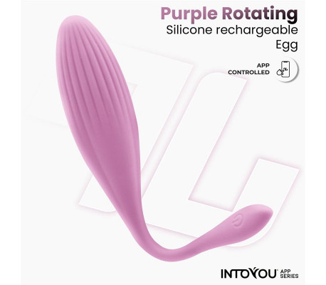 Huevo Vibrador con Bolas Internas con Rotación y APP USB
