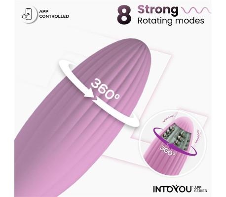 Huevo Vibrador con Bolas Internas con Rotación y APP USB