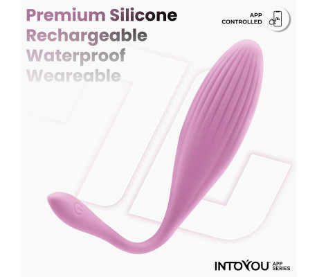 Huevo Vibrador con Bolas Internas con Rotación y APP USB