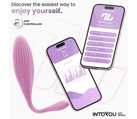 Huevo Vibrador con Bolas Internas con Rotación y APP USB